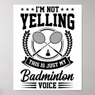 Póster No estoy gritando, esto es solo mi disco de Badmin