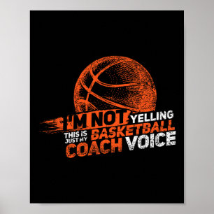 Póster No Estoy Gritando Voz de Entrenador Sketll - Sketl