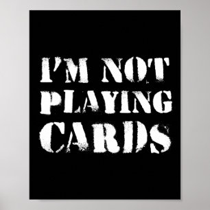 Póster No Estoy Jugando Cartas - Paz Para Ucrania 