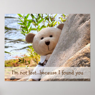 Póster No estoy perdido el oso