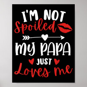 Póster No estoy siled Mi papá me ama Hija Hijo Familia