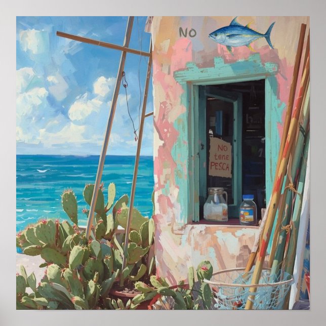 Póster No fish today bonaire (Frente)
