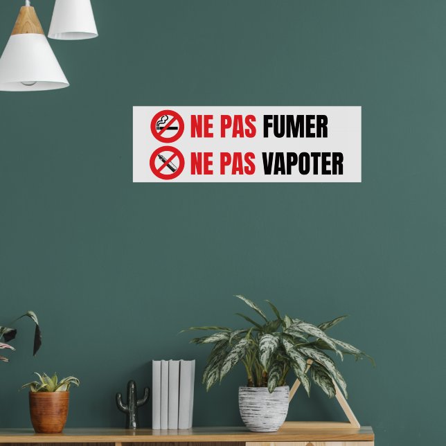 Póster No fumar, no vapear (Salón 1)