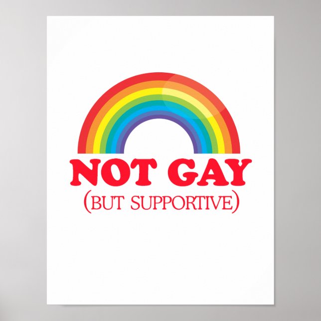 Póster NO GAY, pero de apoyo (Frente)