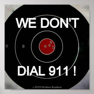 PÓSTER NO HACEMOS BLANCO DE DIALL 911