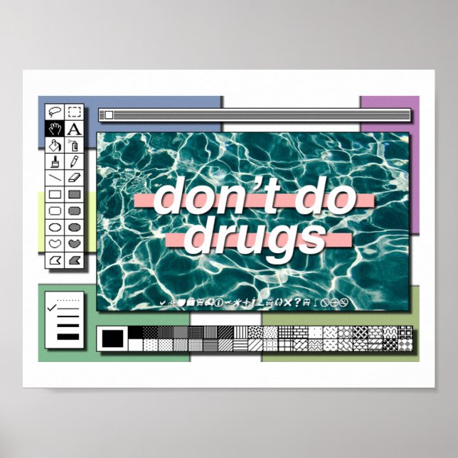 Póster no hagas drogas :( (Frente)