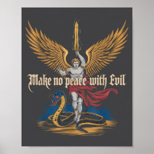 Póster No Hagas La Paz Con El Mal Arcángel Miguel Jesús V