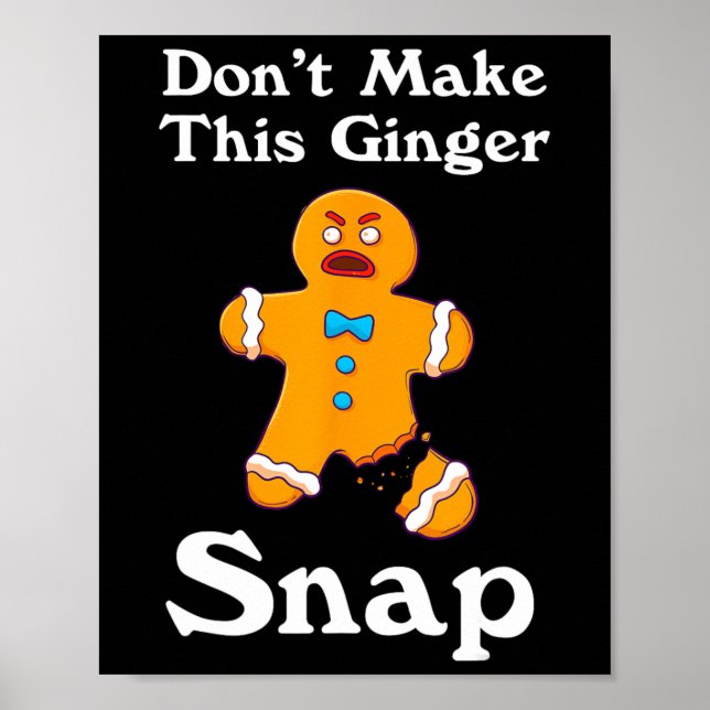 Póster No hagas Navidades de regalo de Ginger Snap Redhea (Frente)