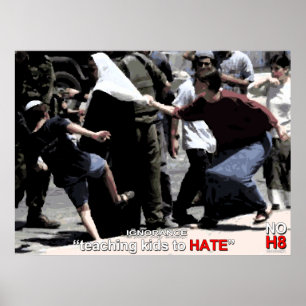 Póster No Hate. Ignorance is stupid.
