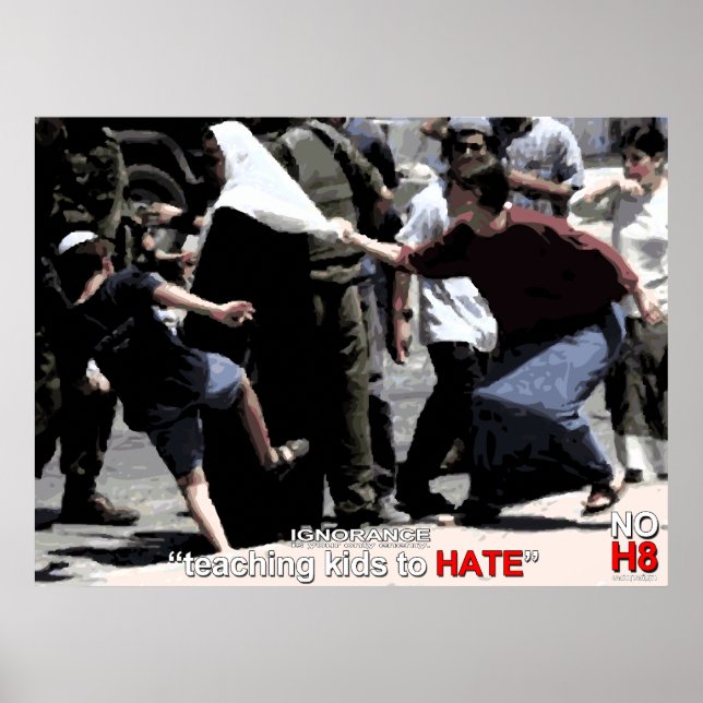 Póster No Hate. Ignorance is stupid. (Frente)