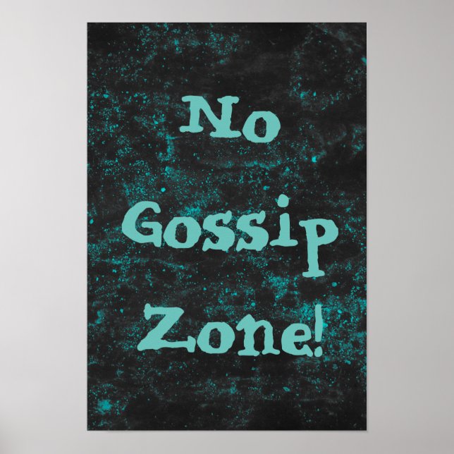 Póster No hay azul en la zona de Gossip (Frente)