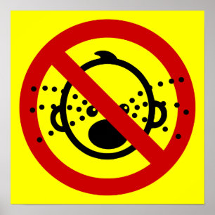 Póster NO HAY Bebés Llorando ⚠ Rótulo del aeropuerto tail