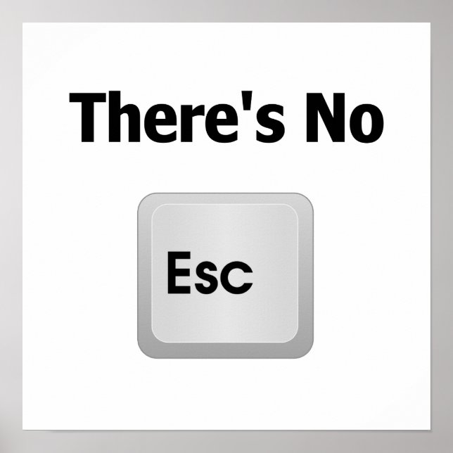 Póster No hay escape (Frente)
