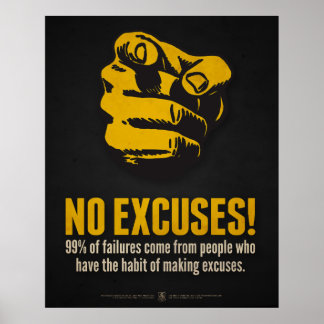Póster ¡No hay excusas!
