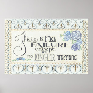 Póster No hay falla Elbert Hubbard Poster