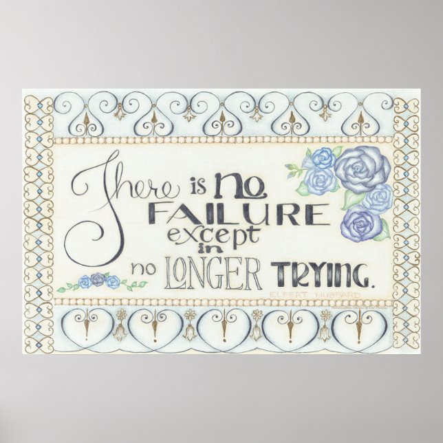 Póster No hay falla Elbert Hubbard Poster (Frente)