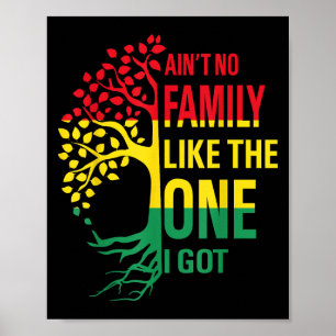 Póster No hay familia como la que tengo familia divertida