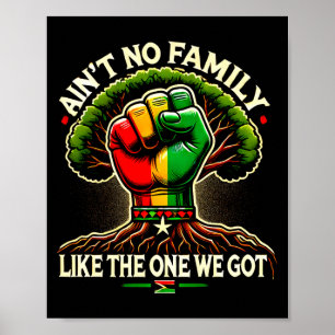 Póster No hay familia como la que tiene la reunión famili
