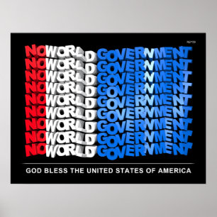 Póster No hay gobierno mundial
