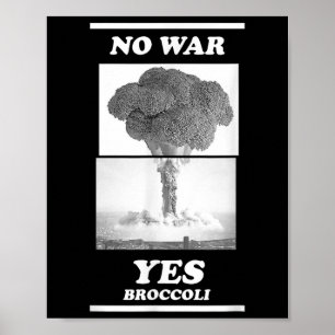 Póster No hay guerra Sí Broccoli