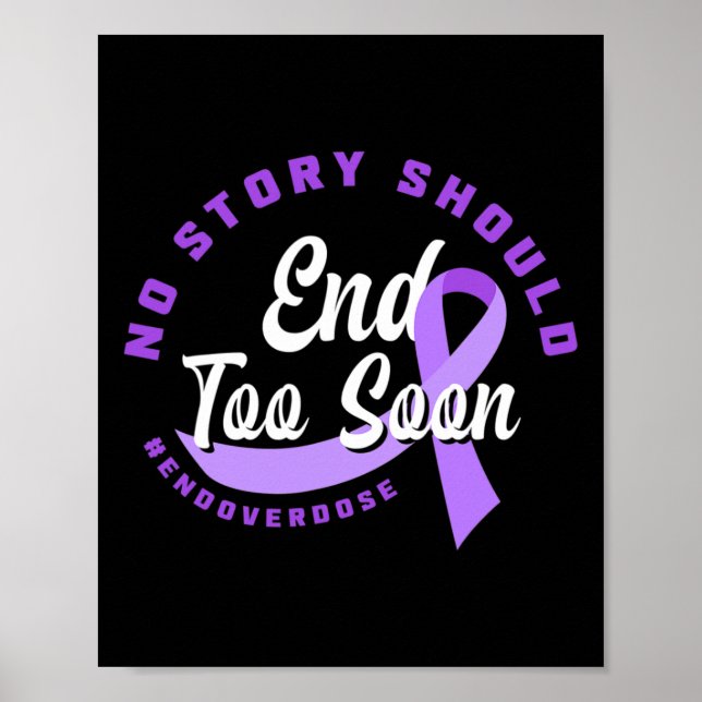 Póster No Hay Historia Que Terminar Muy Pronto Sobredosif (Frente)