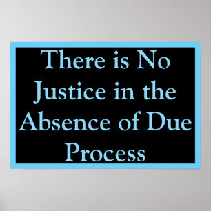 Póster No hay justicia sin debido proceso