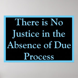 Póster No hay justicia sin debido proceso