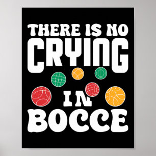 Póster No Hay Llanto En Bocce Bolos De Césped Italiano P