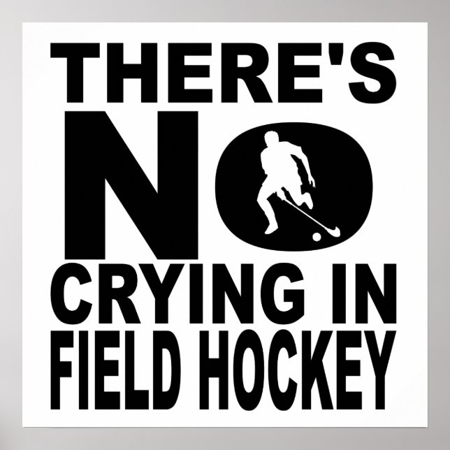 Póster No hay llanto en el hockey sobre hierba (Frente)