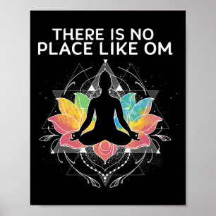 Póster No Hay Lugar Como La Lanza Espiritual Om Namaste