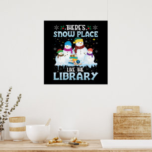 Póster No hay lugar como la Navidad de la Biblioteca neva