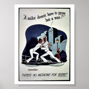 Póster No hay medicinas para arrepentirse