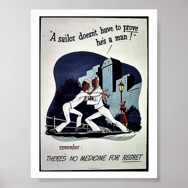 Póster No hay medicinas para arrepentirse (Frente)