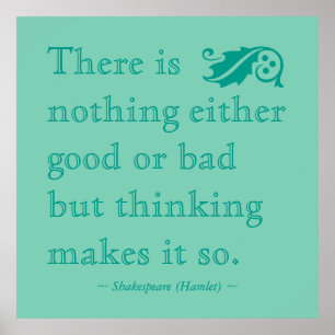 Póster No hay nada bueno para Shakespeare