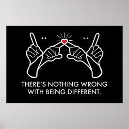 Póster No hay nada malo en ser diferente