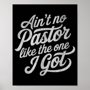 Póster No hay pastor como el que tengo, iglesia divertida