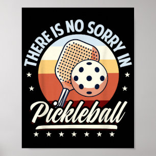 Póster No Hay Perdón En El Pickleball