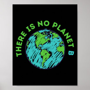 Póster No Hay Planeta B Día De La Madre Tierra Hombres Mu