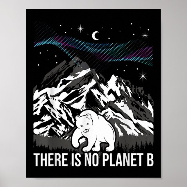 Póster No Hay Planeta B Protección Ambiental Eart (Frente)