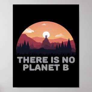 Póster No Hay Planeta B Salvar El Medio Ambiente Ahorrar