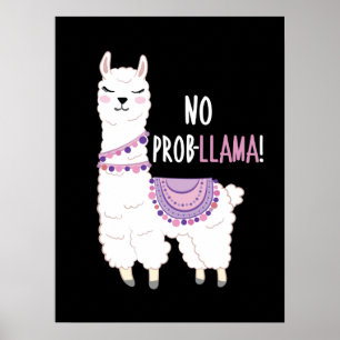 Póster No hay problema de llama