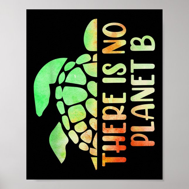 Póster No Hay Protección Ambiental Del Planeta B (Frente)