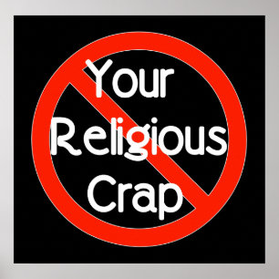 Póster No hay remordimiento religioso