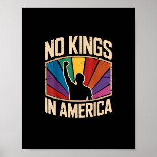 Póster No Hay Reyes En América Desde 1776 Diseño Creativo