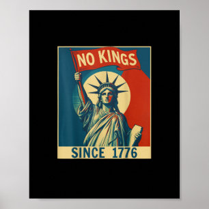 Póster No Hay Reyes En América Desde 1776 Estilo Genial V
