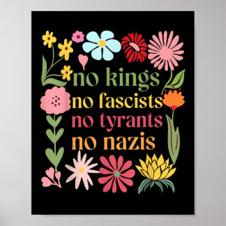 Póster No Hay Reyes En América No Fascistas Nosotros El P