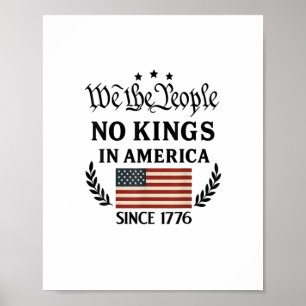 Póster No Hay Reyes En América Nosotros El Pueblo Polític