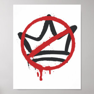 Póster No Hay Reyes En Estados Unidos A Favor De La Democ