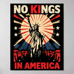 Póster No hay reyes en Estados Unidos contra Trump 3