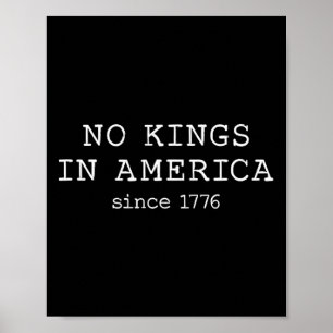 Póster No hay reyes en Estados Unidos desde el Minimalist